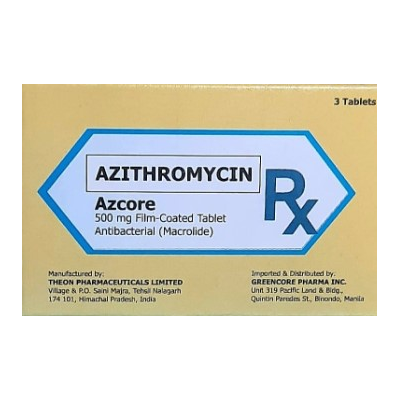 AZCORE Azithromycin 500mg (Tabs)